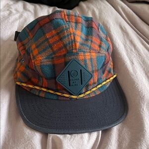 United By Blue Multicolor Plaid Cap with Blue Brim